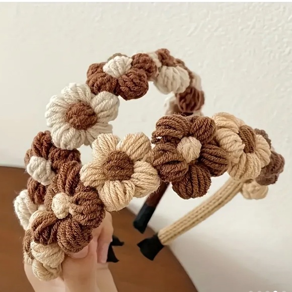 Accessories - Floral Knitted Headbands